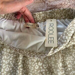 ROOLEE Patterned Beige and White Skirt
